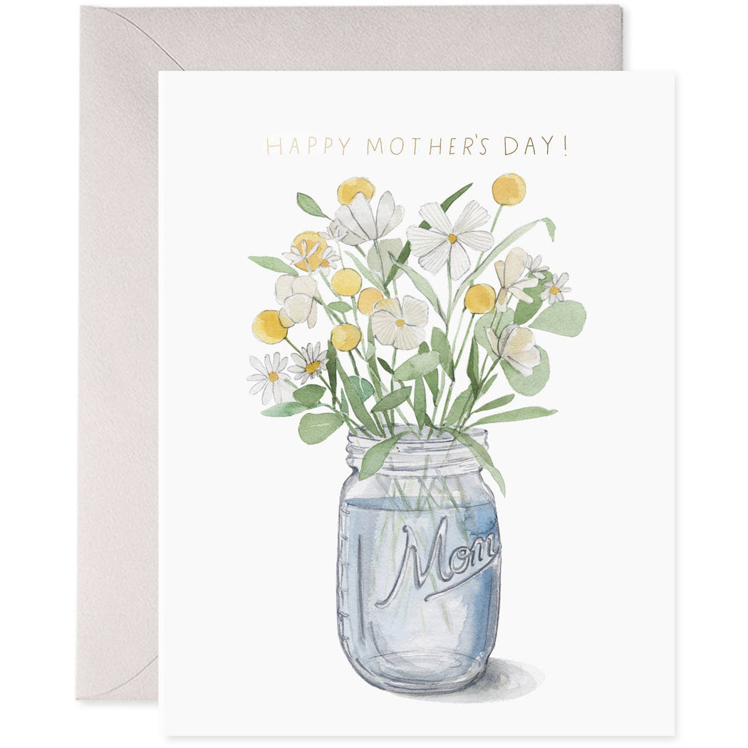 Mason Jar Mom Mothers Day Card