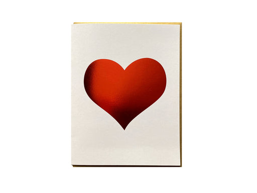 Simple Red Heart Foil Card