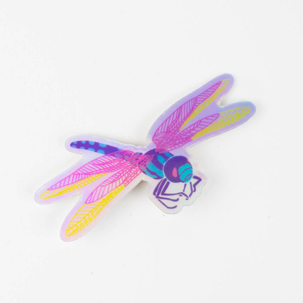 Holographic Dragonfly Vinyl Sticker