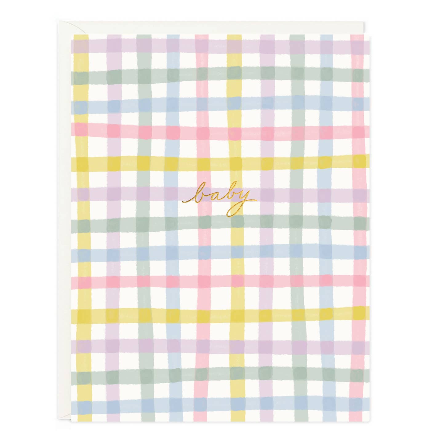 Baby Gingham Card