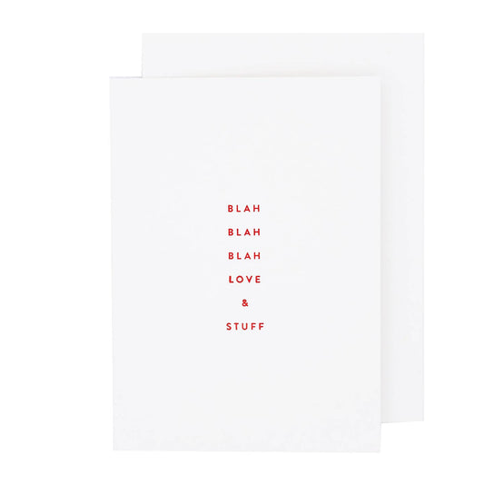 Blah Love and Stuff Petite Card