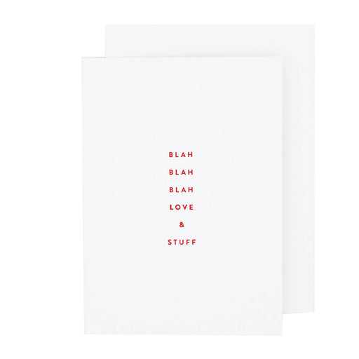 Blah Love and Stuff Petite Card