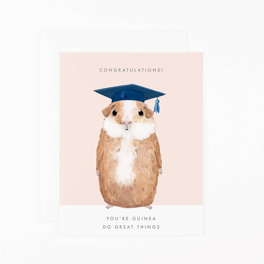 Guinea Do Great Things Grad Card