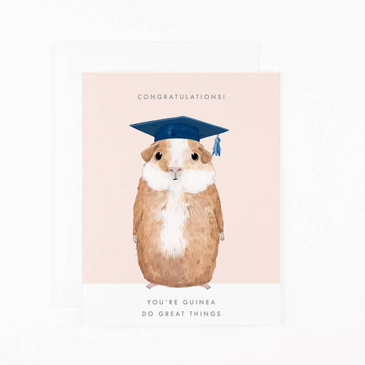 Guinea Do Great Things Grad Card