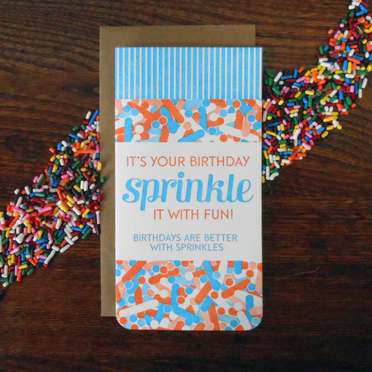 Birthday Sprinkle it With Fun Shaker Card