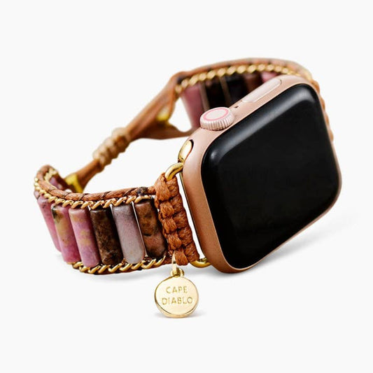 Blooming Rhodonite Apple Watch Strap