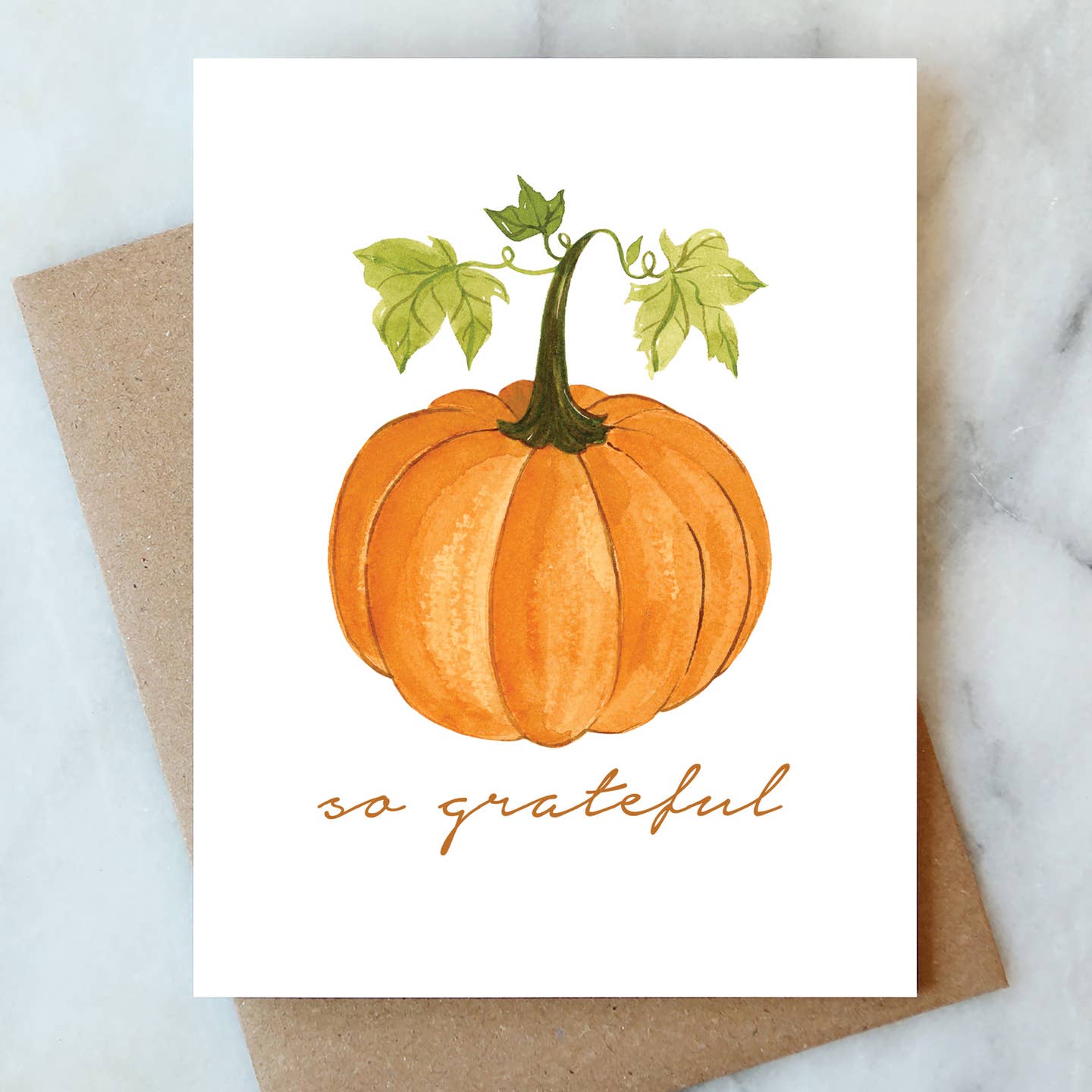 Pumpkin So Grateful Card