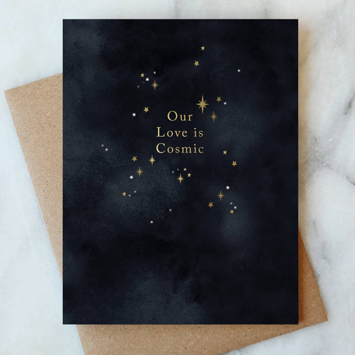 Our Love Is Cosmic Stars Card