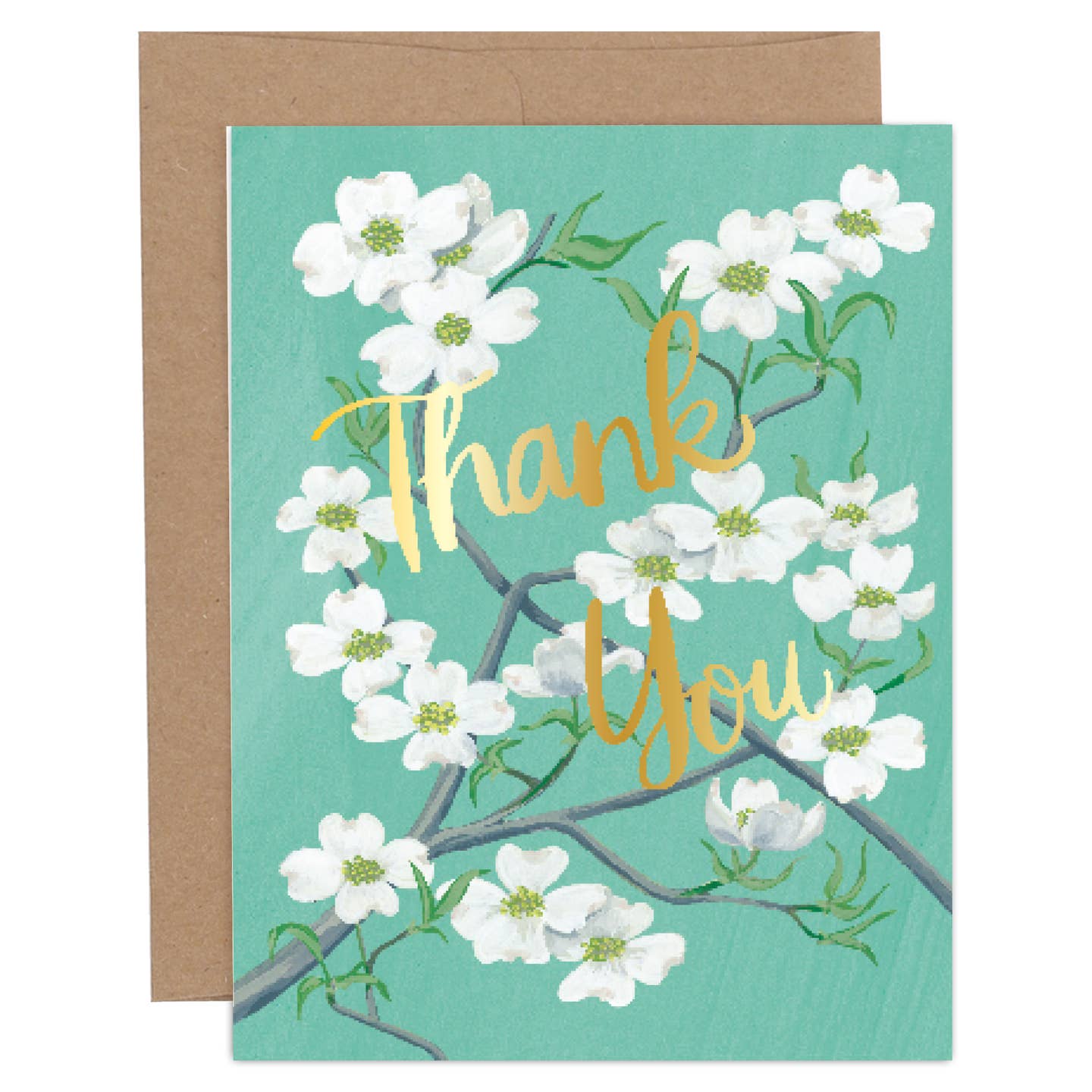 Thank You Dogwood Blooms Card