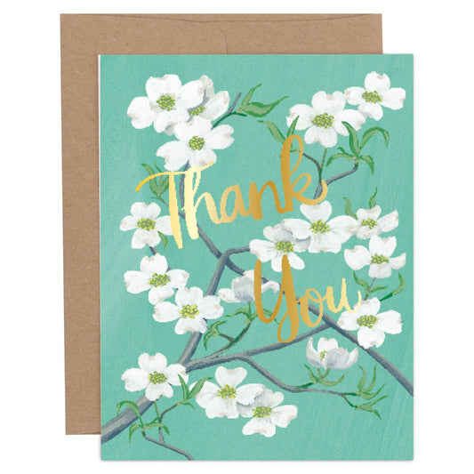 Thank You Dogwood Blooms Card