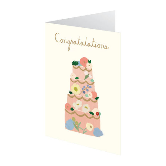 Tiered Cake Wedding Card