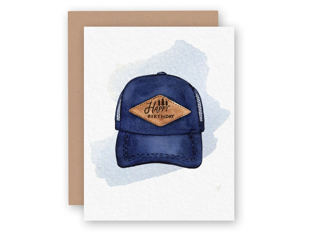 Trucker Hat Happy Birthday Card