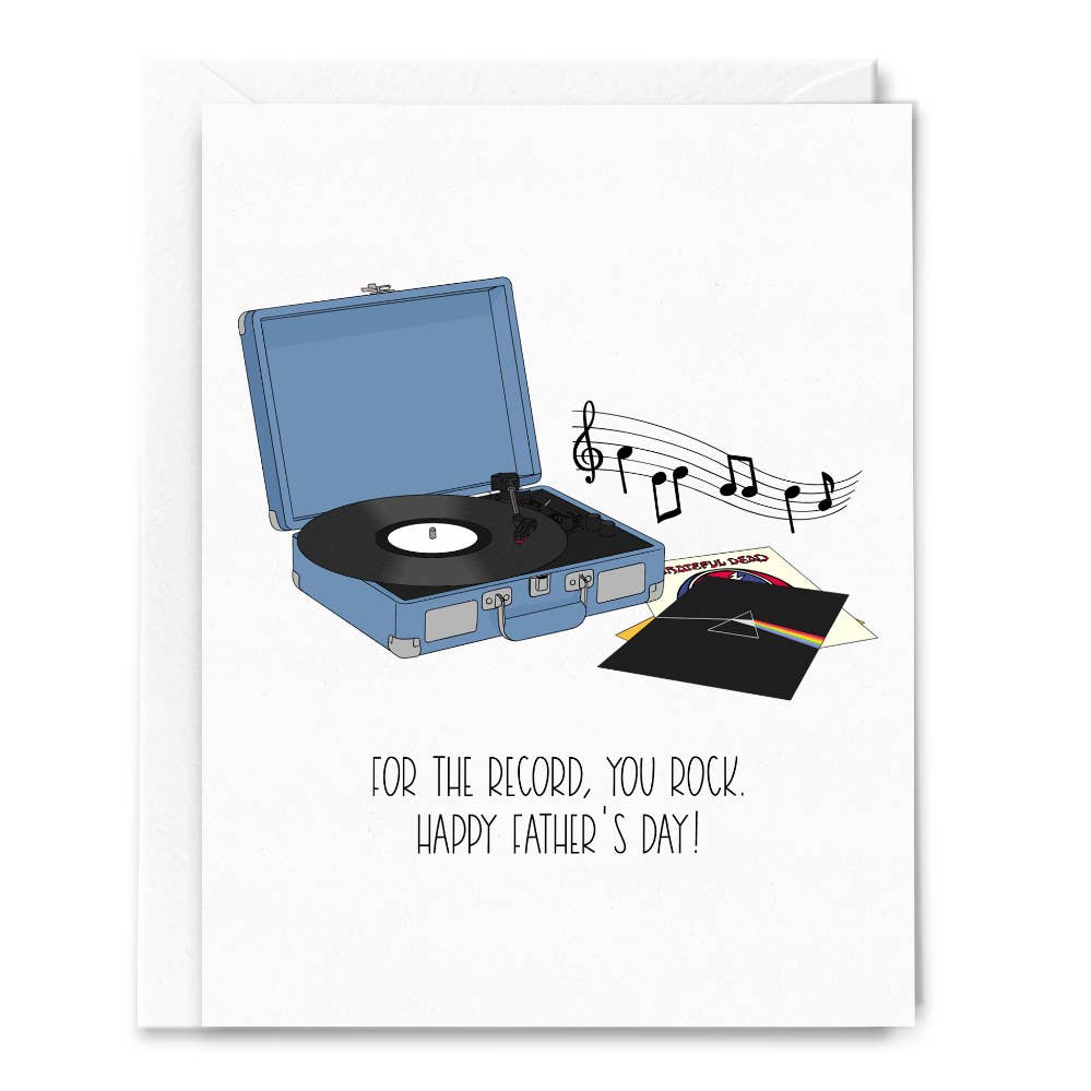 For the Record Fathers Day Card