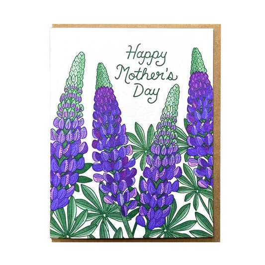 Lupine Mothers Day Card