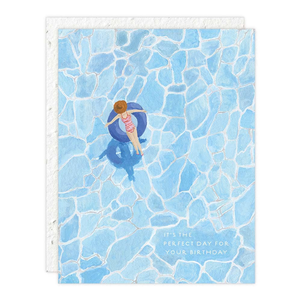 Pool Day Perfect Day Birthday Card