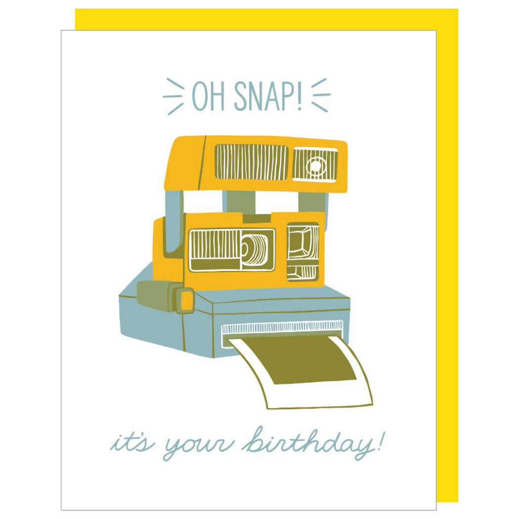 Oh Snap Camera Birthday Card