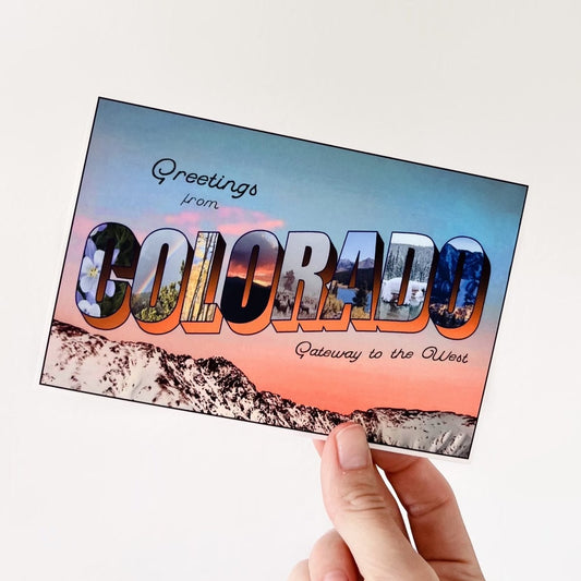Greetings from Colorado Postcard
