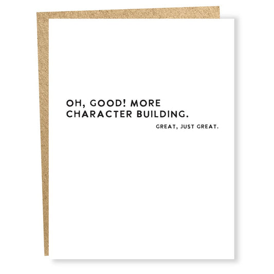 SP #1554: Character Building Card