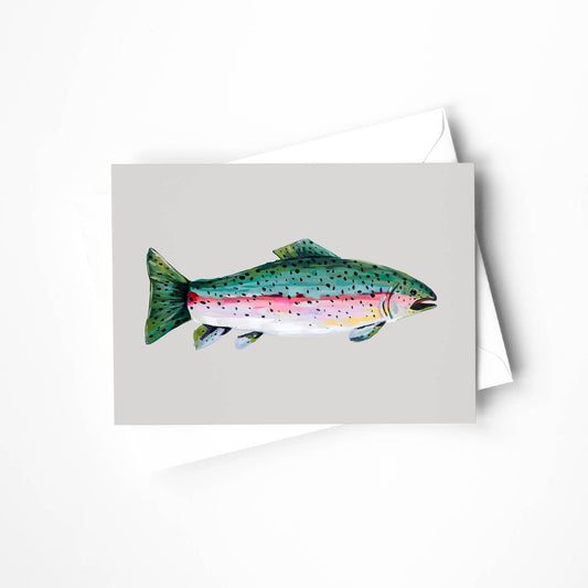 Rainbow Trout Blank Card