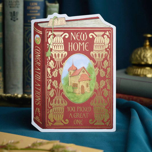 New Home Book Cover Card