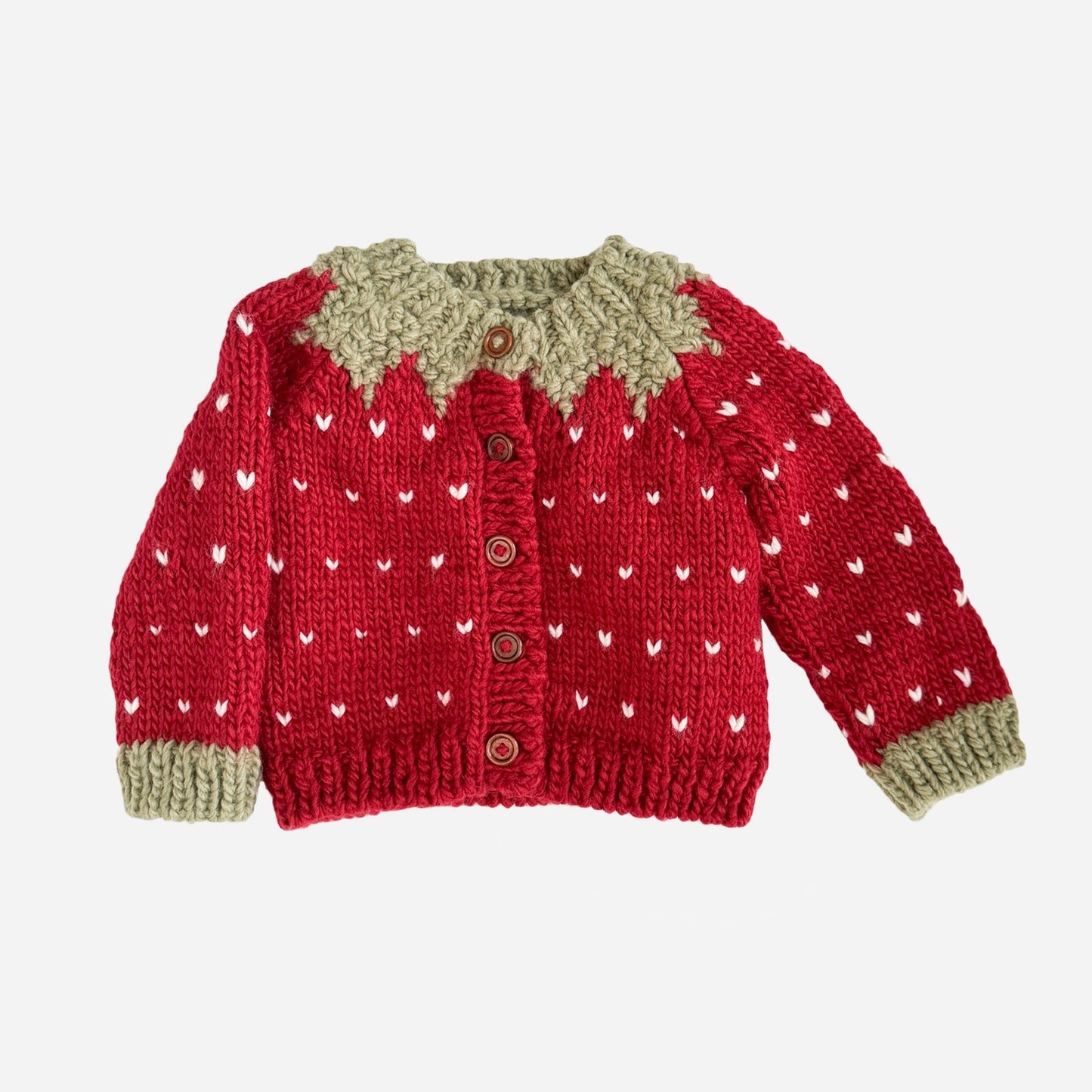 Strawberry Cardigan Sweater