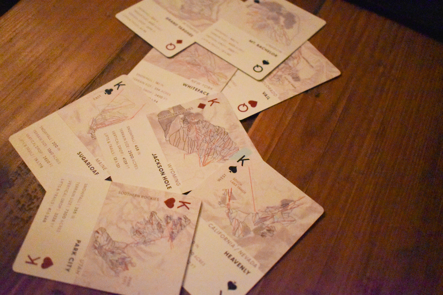Ski the States Playing Card Deck