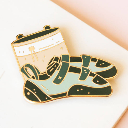 Climbing Shoes Enamel Pin