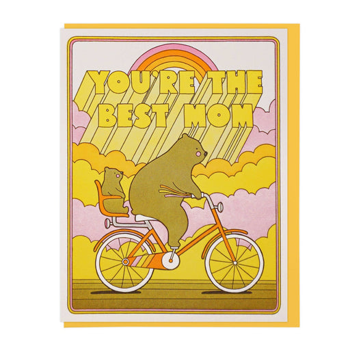 Youre the Best Mom Biking Bears Card