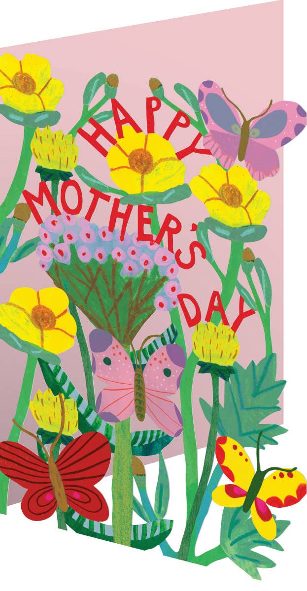 Honey Flower Mothers Day Lasercut Card