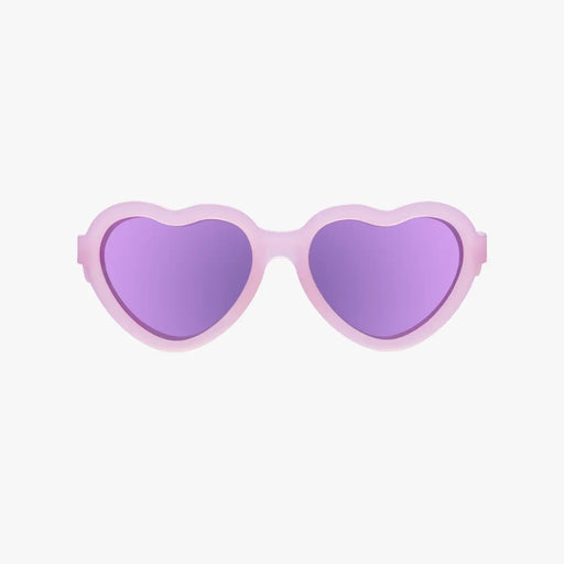 Frosted Pink Polarized Heart Kids Sunglasses