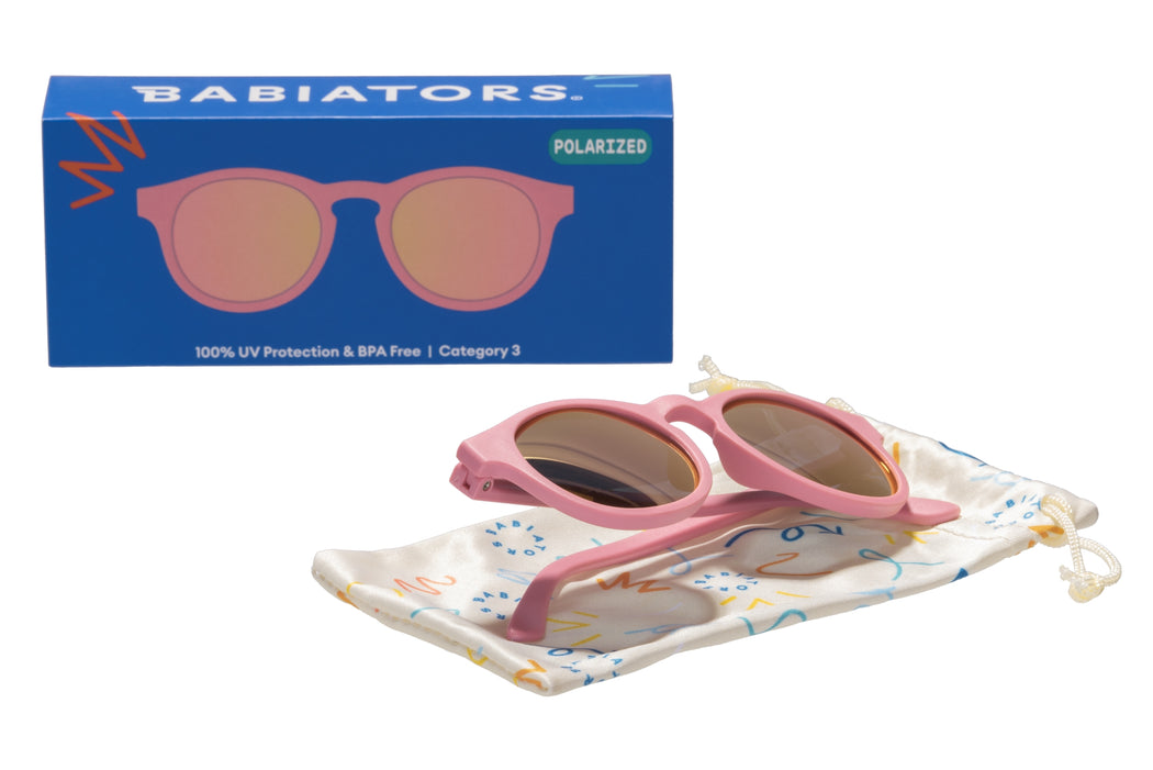 Pretty in Pink Polarized Keyhole Kids Sunglasses