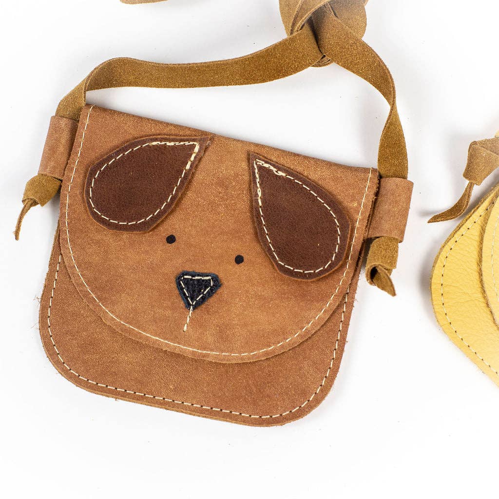 Doggy Leather Toddler Purse