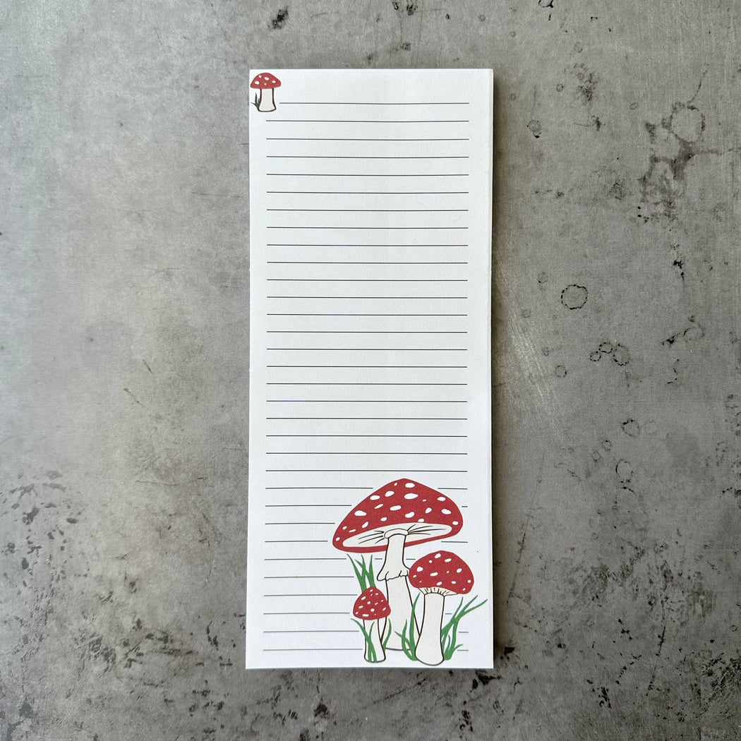 Mushroom Skinny Notepad