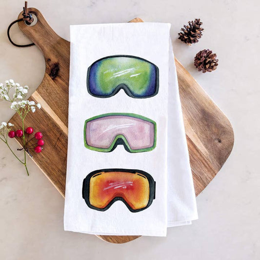 Ski Goggles Tea Towel