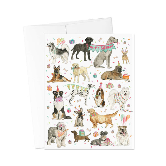 Pawty Pups Birthday Card