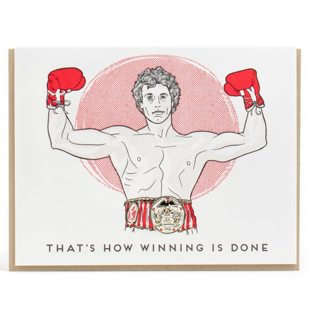 Thats How Winning Is Done Rocky Card