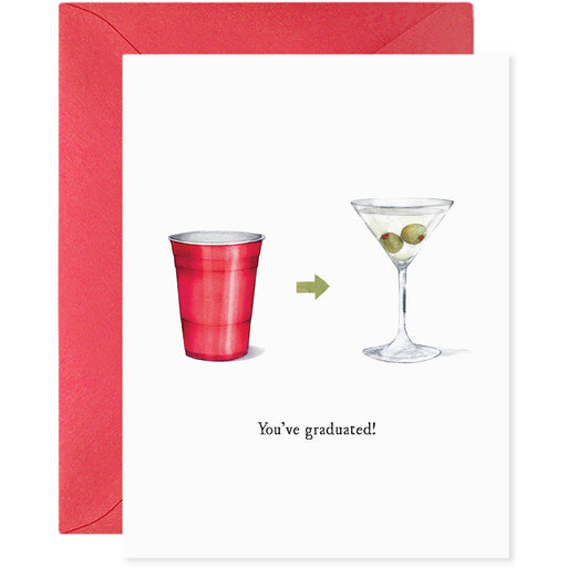 Youve Graduated Beer to Martini Card