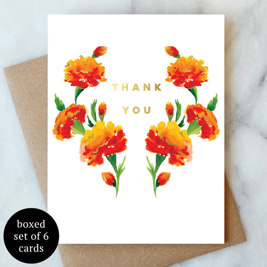 Marigold Thank You Card