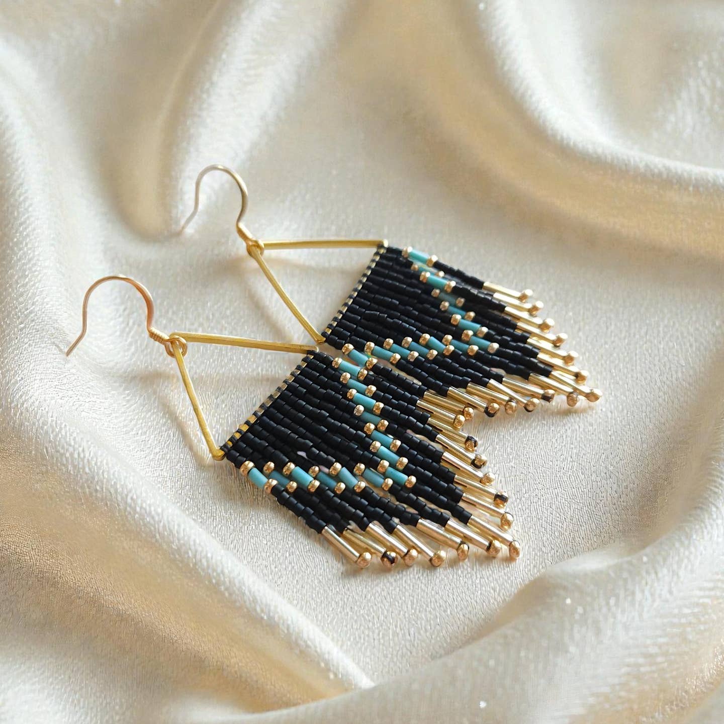 Millie Triangle Fringe Earrings