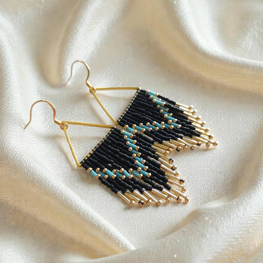Millie Triangle Fringe Earrings