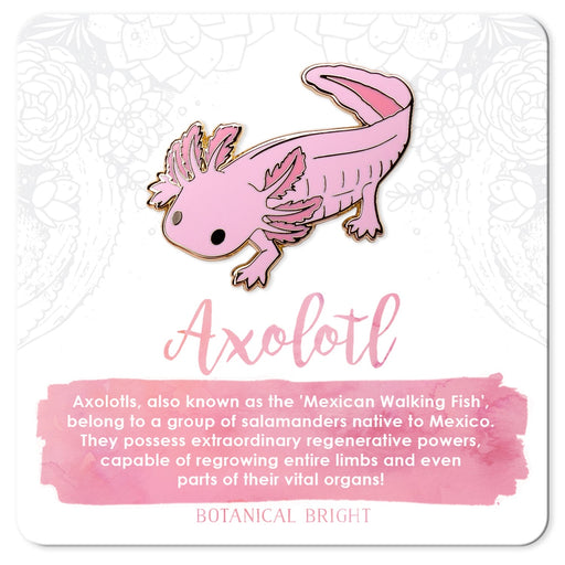 Axolotl Enamel Pin