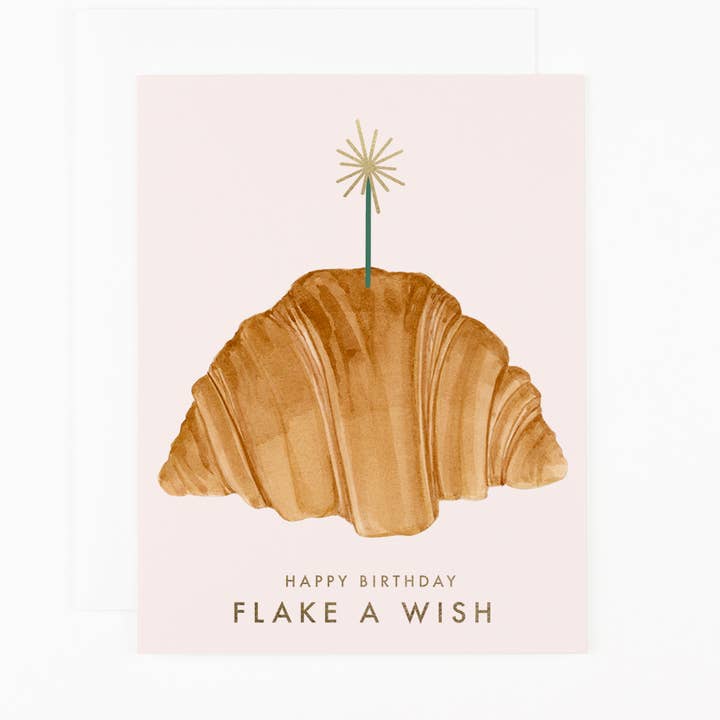 Flake A Wish Birthday Card