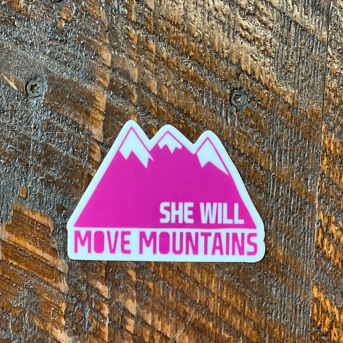 She Will Move Mountains Sticker