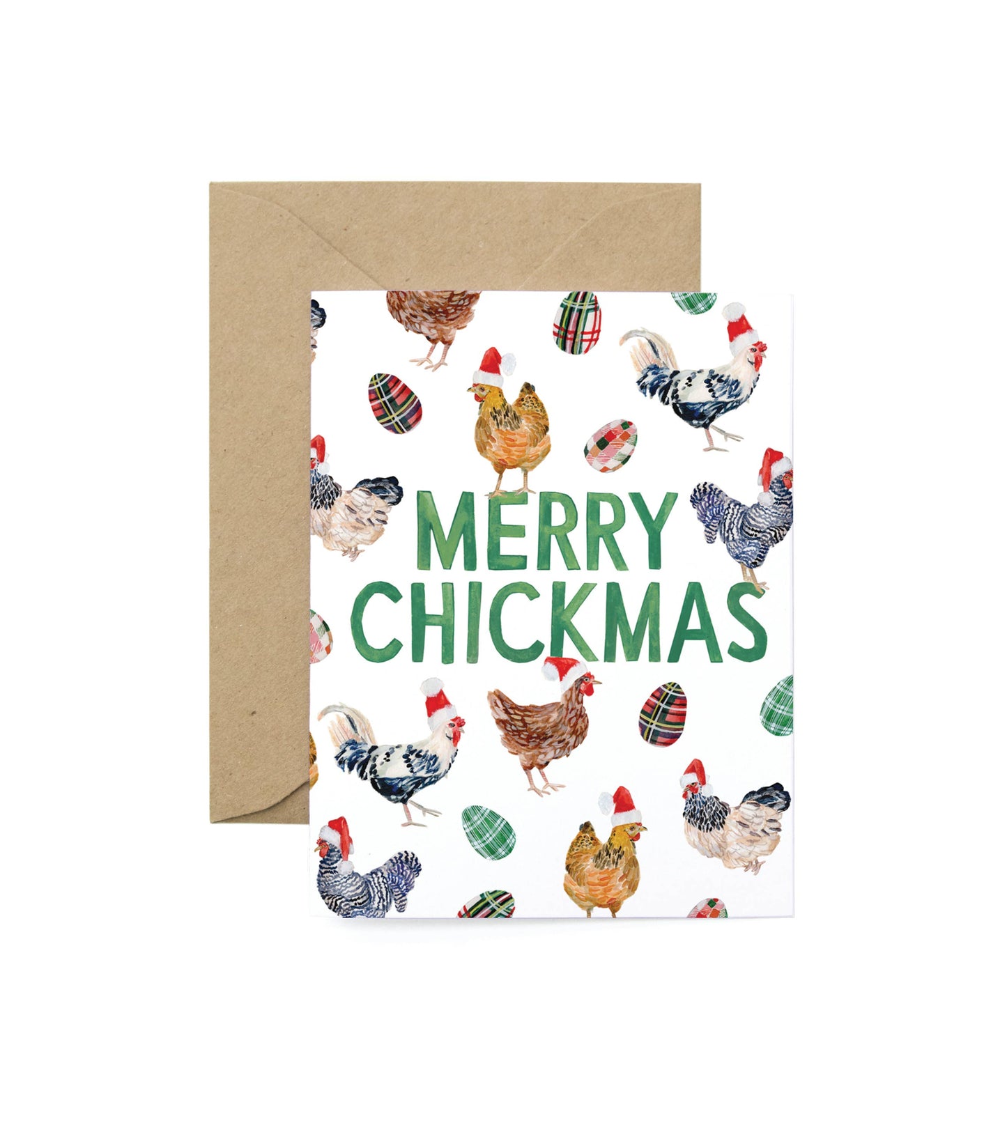 Merry Chickmas Chicken Card