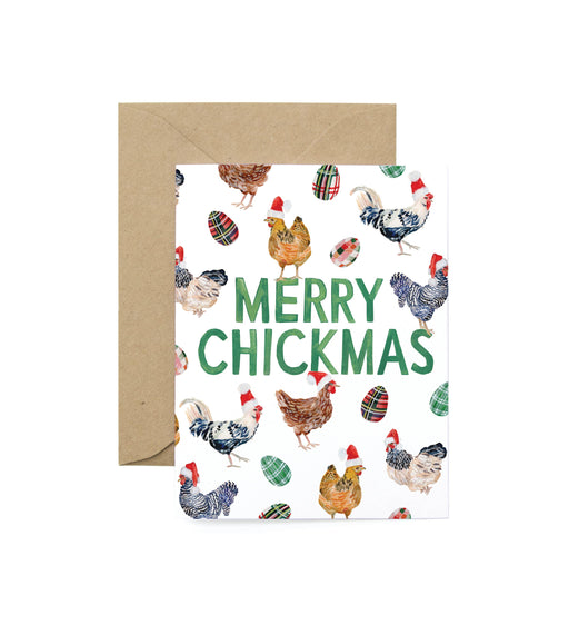 Merry Chickmas Chicken Card