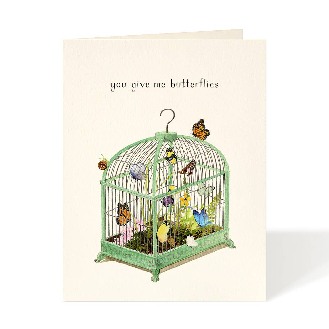 You Give Me Butterflies Card