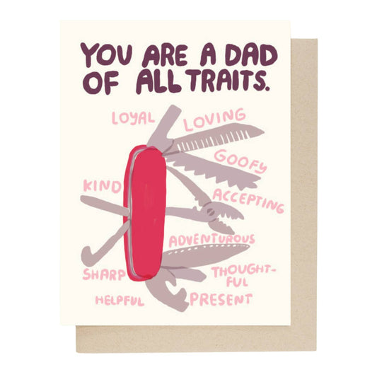 Dad of All Traits Card