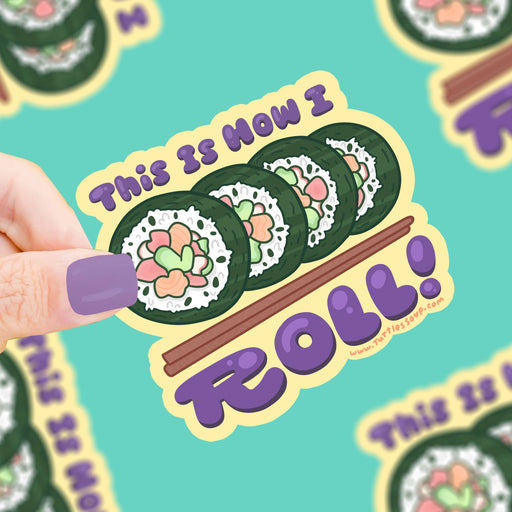 Sushi How I Roll Vinyl Sticker