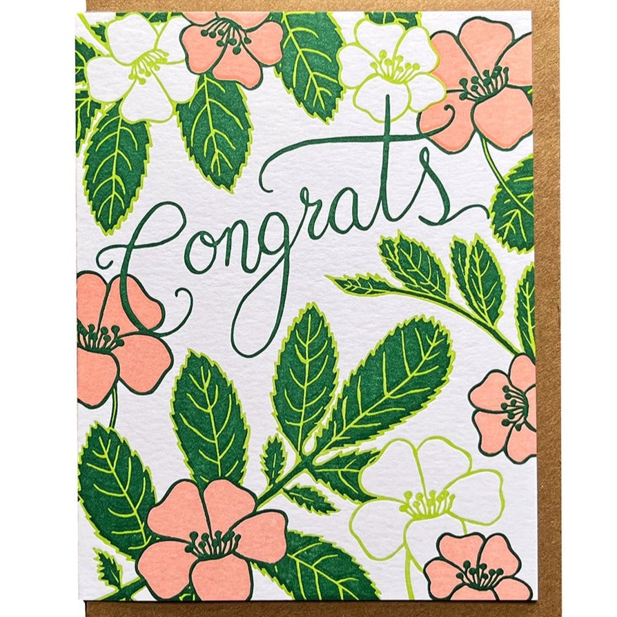 Congrats Flowers Card