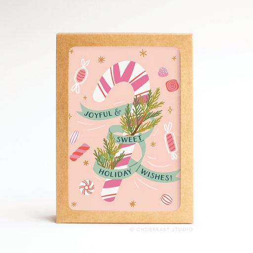 Joyful & Sweet Holiday Wishes Candy Cane Cards